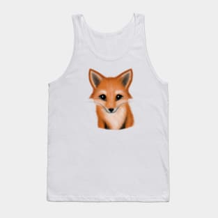 Cute Fox Drawing Tank Top